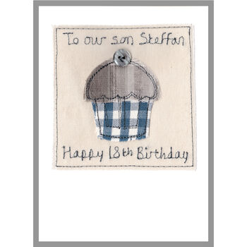 Personalised 18th Birthday Cupcake Card For Him, 2 of 8