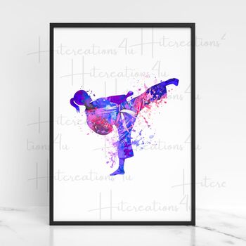 Personalised Martial Arts Print, 3 of 7