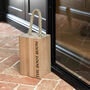 Personalised Solid Oak Door Stop, thumbnail 4 of 6