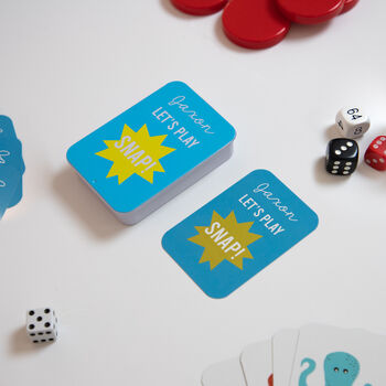Personalised Snap Playing Cards In A Tin, 3 of 8