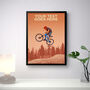 Personalised Mountain Bike Track Poster, thumbnail 2 of 6
