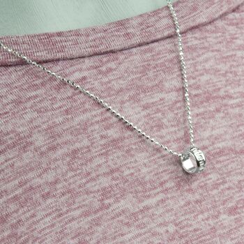 Personalised Good Luck Silver Three Charm Necklace, 3 of 8