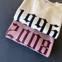 Personalised Year Sweatshirt Old English Font, thumbnail 4 of 9