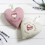 Personalised Hanging Heart Gift For New Baby Girl, thumbnail 10 of 12
