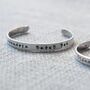 Personalised Silver Christening Cuff Bracelet, thumbnail 2 of 7