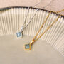Gem Birthstone Necklace Sterling Silver Or 18ct Gold Plated, thumbnail 4 of 12