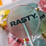 Branded Logo Lollipops, Black Print, Ten Lollies, thumbnail 2 of 10