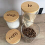 Tea, Coffee, Sugar Welsh Glass Storage Jars, thumbnail 1 of 3