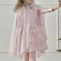 Pink And Silver Sparkle Fairy Princess Costume Cape, thumbnail 1 of 2