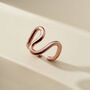 Squiggle Open Ring, thumbnail 4 of 8