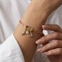 Charm Builder™ Gold Paperclip Chain Clasp Charm Bracelet, thumbnail 1 of 12