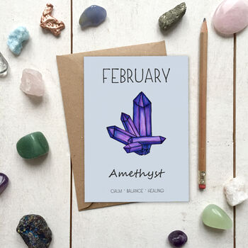 Birthstone Illustration Birthday Card, 2 of 12