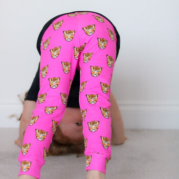 Hot Pink Leopard Children And Baby Leggings, 3 of 5