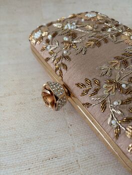 Muted Pink Rectangular Clutch, 9 of 10