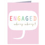 Mini Whoop Whoop! Engaged Card, thumbnail 2 of 5