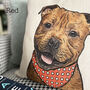Staffordshire Bull Terrier Cushion Cover, thumbnail 6 of 11