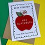 Personalised Best Teacher Apple Keyring Card, thumbnail 1 of 3