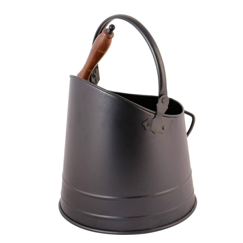 Personalised Black Coal Bucket With Shovel By Dibor