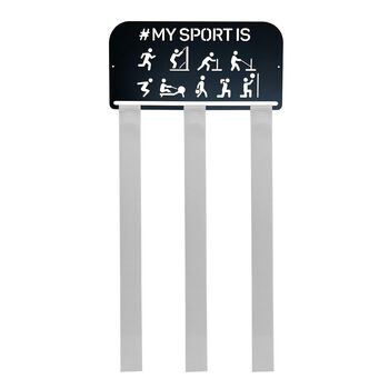 Hyrox Patch Display | Black Metal | Wall Mounted Race Finisher Patch Holder, 7 of 7