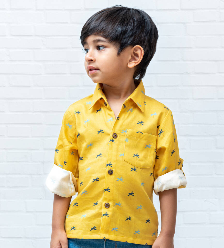 Sunny Palm Formal Children's Shirt