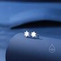 Sterling Silver Minimalist Star Of David Star Stud Earrings, thumbnail 1 of 12