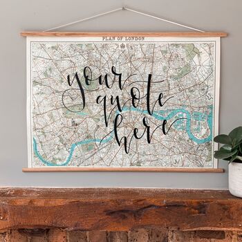 Personalised Map Of London, 3 of 10