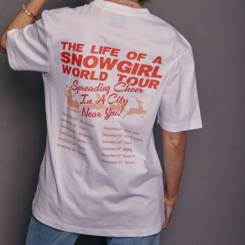 The Life Of A Snow Girl Christmas T Shirt, 8 of 10