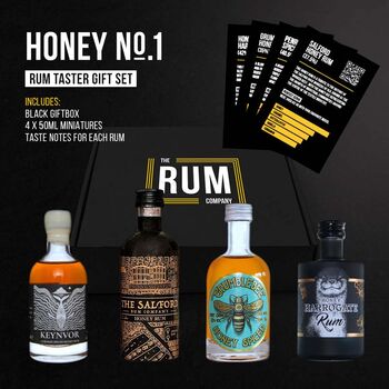 Honey Rum Taster Set Gift Box One, 4 of 4