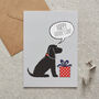 Black Cocker Spaniel Father's Day Card – Dog Dad Card From The Dog, thumbnail 1 of 12
