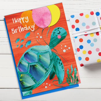 Cute Turtle Birthday Card, 2 of 2