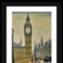 Big Ben London Lowry Style Framed Art, thumbnail 2 of 2