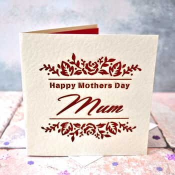 Laser Cut 1st Mothers Day Card, 3 of 4