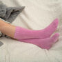 Ribbed Cuff Women's Bed Socks – Pink, thumbnail 4 of 4