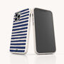 Navy Stripes Eco Phone Case, thumbnail 7 of 7