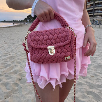 Personalised Alisha Crotchet Woven Cross Body Bag, 2 of 6