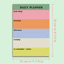 A5 Daily Planner Pad | Rainbow Colour Block Notepad, thumbnail 7 of 7