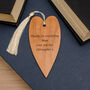 Personalised Heart Wooden Bookmark, thumbnail 2 of 2