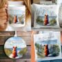 Personalised Akita Dog Beach Walk Collection, thumbnail 1 of 6