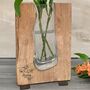 Personalised Floral Tanoak Vase, thumbnail 1 of 5