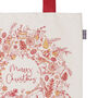 Christmas Wreath Canvas Bag, thumbnail 4 of 4