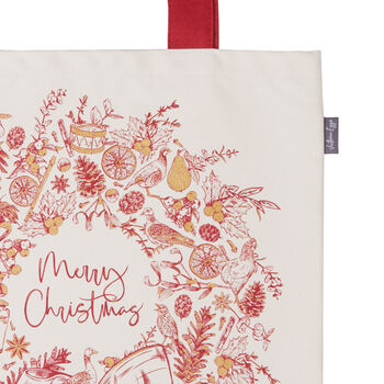 Christmas Wreath Canvas Bag, 4 of 4