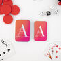 Personalised Pink Spot Uv Playing Cards In A Tin, thumbnail 3 of 7