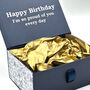 Personalised Happy Birthday Gift Box With Floral Design, thumbnail 2 of 5