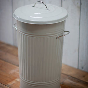 Enamel Kitchen Bins Kitchen Bin With Nickel Handles Storage Organisers
