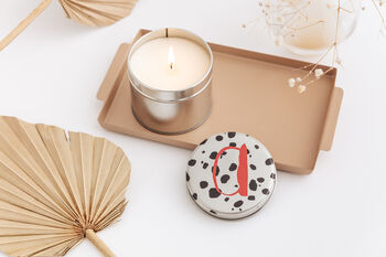 Personalised Dalmatian Print Tin Candle, 2 of 8