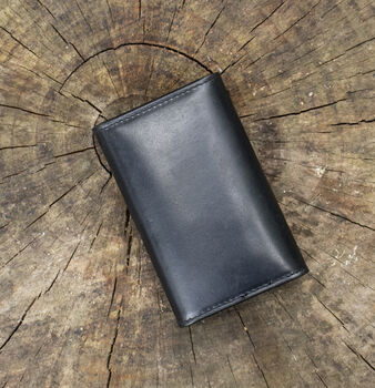 Personalised Luxury Black Leather Key Holder Wallet Gift Boxed, 4 of 7