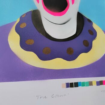 'The Clown' Handmade Original Signed Art, 7 of 8