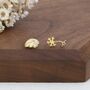Mismatched Anatomical Brain And Neurone Stud Earrings In Sterling Silver, thumbnail 6 of 12
