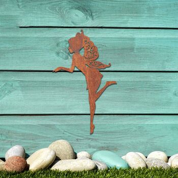 Metal Fairy Garden Fence Decor: Whimsical Rusted Art, 8 of 10