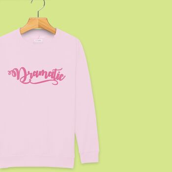 'Dramatic' Sweatshirt Jumper For Girls And Boys, 6 of 12